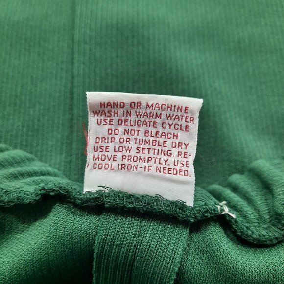 Vtg 70s green jersey knit skirt - Graff brand - Picture 6 of 9